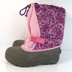 Columbia girl’s warm lining pink snow winter boots shoes